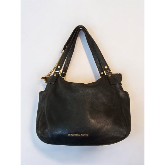 MICHAEL Michael Kors Leather Chandler  Grained Leather  Shoulder Tote - Picture 1 of 15